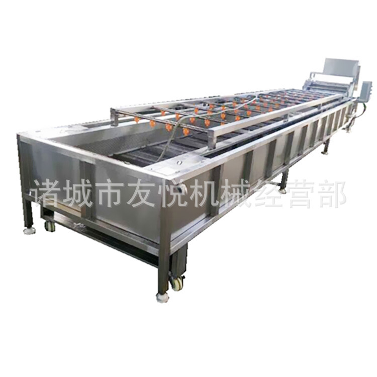 高压果蔬去油气泡喷淋流水线清洗机