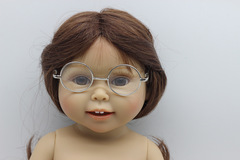 Blythe小布娃娃眼鏡\bjd娃娃眼鏡\沙龍娃娃眼鏡\ 金屬圓直眼鏡