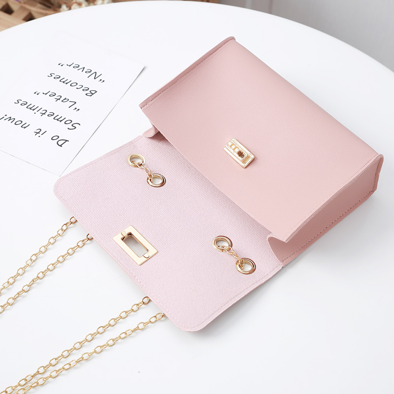 Fashion Chain Shoulder Messenger Small Square Bag Chain Candy Color Shoulder Bag display picture 13