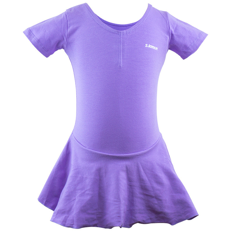 厂家直销儿童舞蹈服练功服短袖女孩芭蕾舞裙幼儿纯棉中国舞考级服|ms