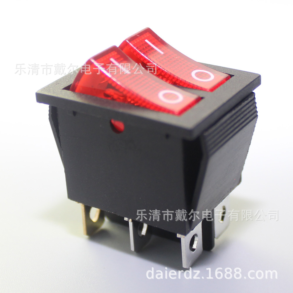 KCD2-2101N  双联船型开关 双联带灯