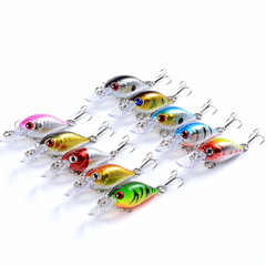 Lure 10 Colors Rocking Fat Man 5.2cm/4.4g Bionic Fish Lure Direct Supply from Cross-Border Fake Plastic Hard Bait