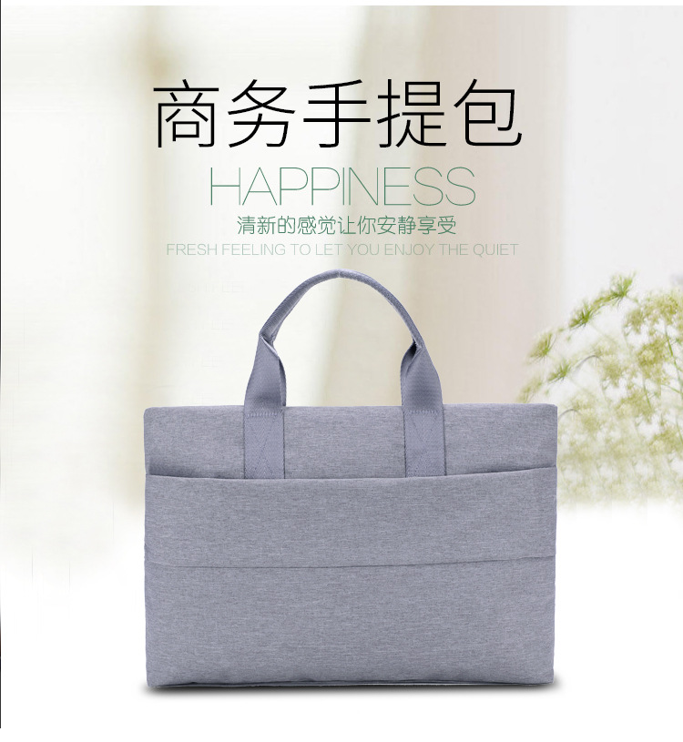 Wholesale of laptop bags with logo customization, portable inner bag, 14/15.6-inch ultra-thin briefcase for men details Picture