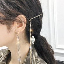 925銀針韓國耳環發夾胸針一體網紅氣質長款耳飾新款個性誇張耳釘
