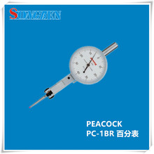 日本孔雀PEACOCK原装进口百分表红宝石杠杆表PC-1BR