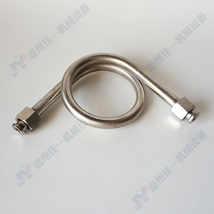 90度不锈钢压力表弯管 两头活动内螺纹M20*1.5  L型压力表缓冲管