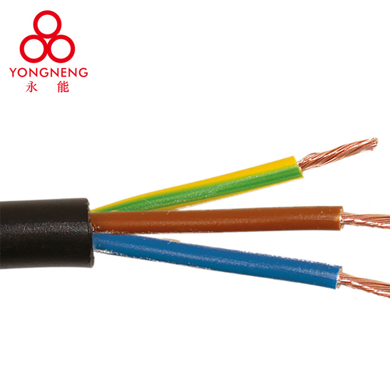 欧规VDE认证护套线H05VV-F 3G0.75/3G1.0/3G1.5/3G2.5mm2软电源线