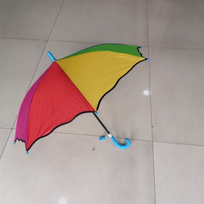 批发定做广告伞儿童伞韩版彩虹伞涤丝布幼儿园赠品可加logo礼品伞|ms
