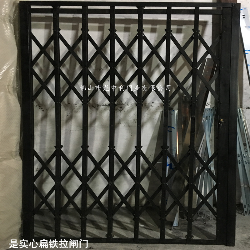 怀旧老式铁拉闸门 实心扁铁拉闸门 防盗推拉门 不锈钢拉闸门-阿里巴巴