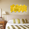 Three dimensional decorations on wall for living room for corridor suitable for stairs, mirror effect