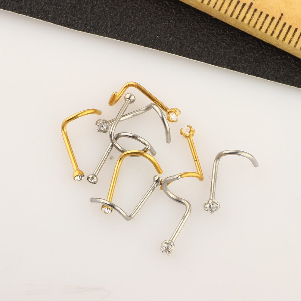 Amazon Body Piercing Set Stainless Steel Jewelry Earrings Nose Rings Wholesale Personalized Earrings detail image 14