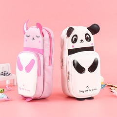 Korean Stationery Cute Stationery Bag Panda Rabbit Pencil Bag Pencil Box Creative Stationery Small Gift Wholesale