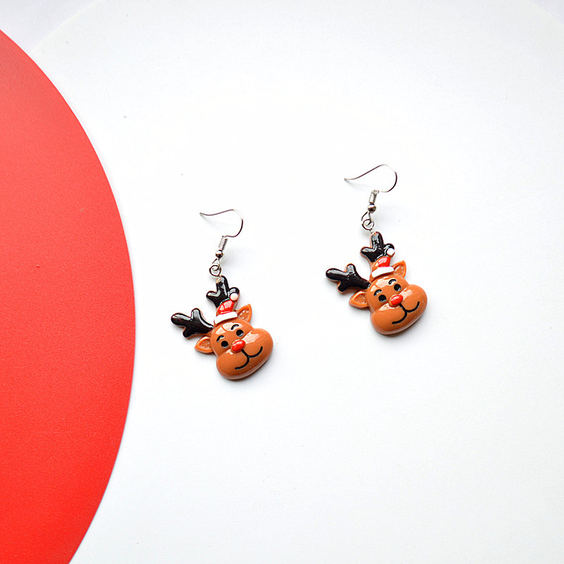 Fashion Santa Claus Snowman Resin Women's Drop Earrings 1 Pair display picture 4