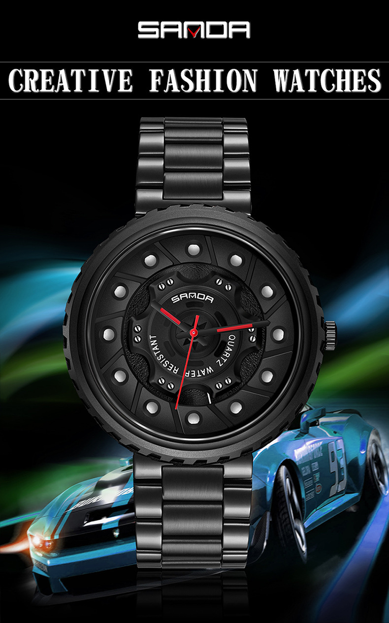 Men's Steel Band Business Quartz Watch