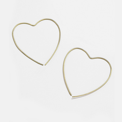 Europe and America Cross border Explosive money Heart-shaped 9 Earrings fashion Popular Jewelry source Manufactor goods in stock supply One piece On behalf of