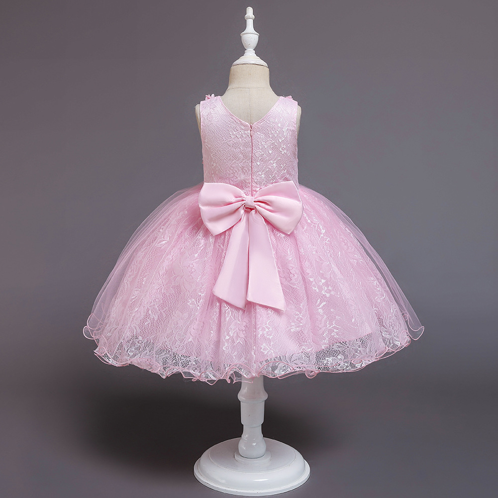 Croix-frontière Enfants Robe De Princesse Robe Bébé Robe Pour Un Ans Pettiskirt Fleur Fille Robe Robe De Mariage Vente Chaude display picture 9