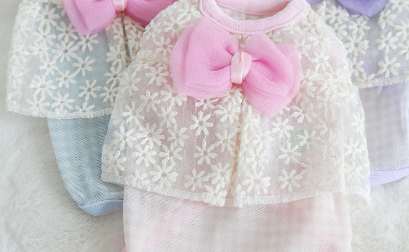 雏菊小格网眼衫