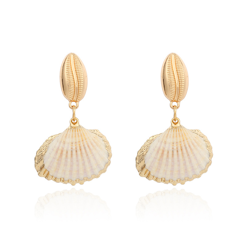 Exaggerated Bohemian Shell Earrings display picture 5