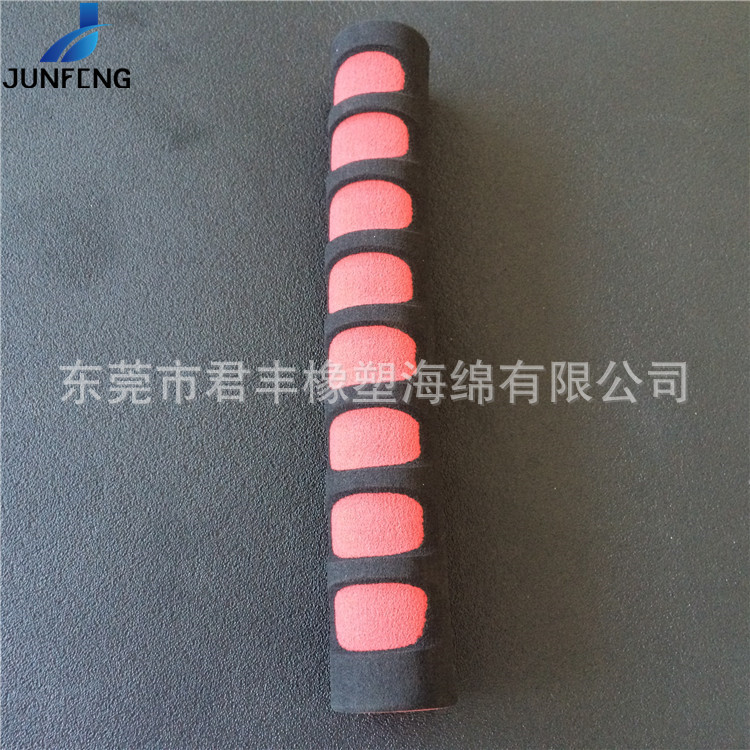 动感单车把套橡塑研磨异形NBR彩色防护防滑蝴蝶手柄把套