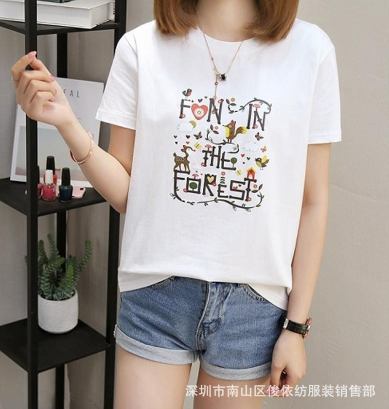 T shirt femme JUNYI TEXTILE VêTEMENTS en Coton - Ref 3314766 Image 180