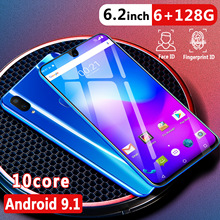 Giá thấp ngang màn hình X23 màn hình thả nước 6,2 inch điện thoại di động 2 + 32G điện thoại thông minh vân tay một máy điện thoại di động Điện thoại di động