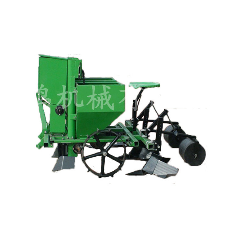 拖拉机带的单垄单行覆膜起垄土豆播种机马铃薯种植机