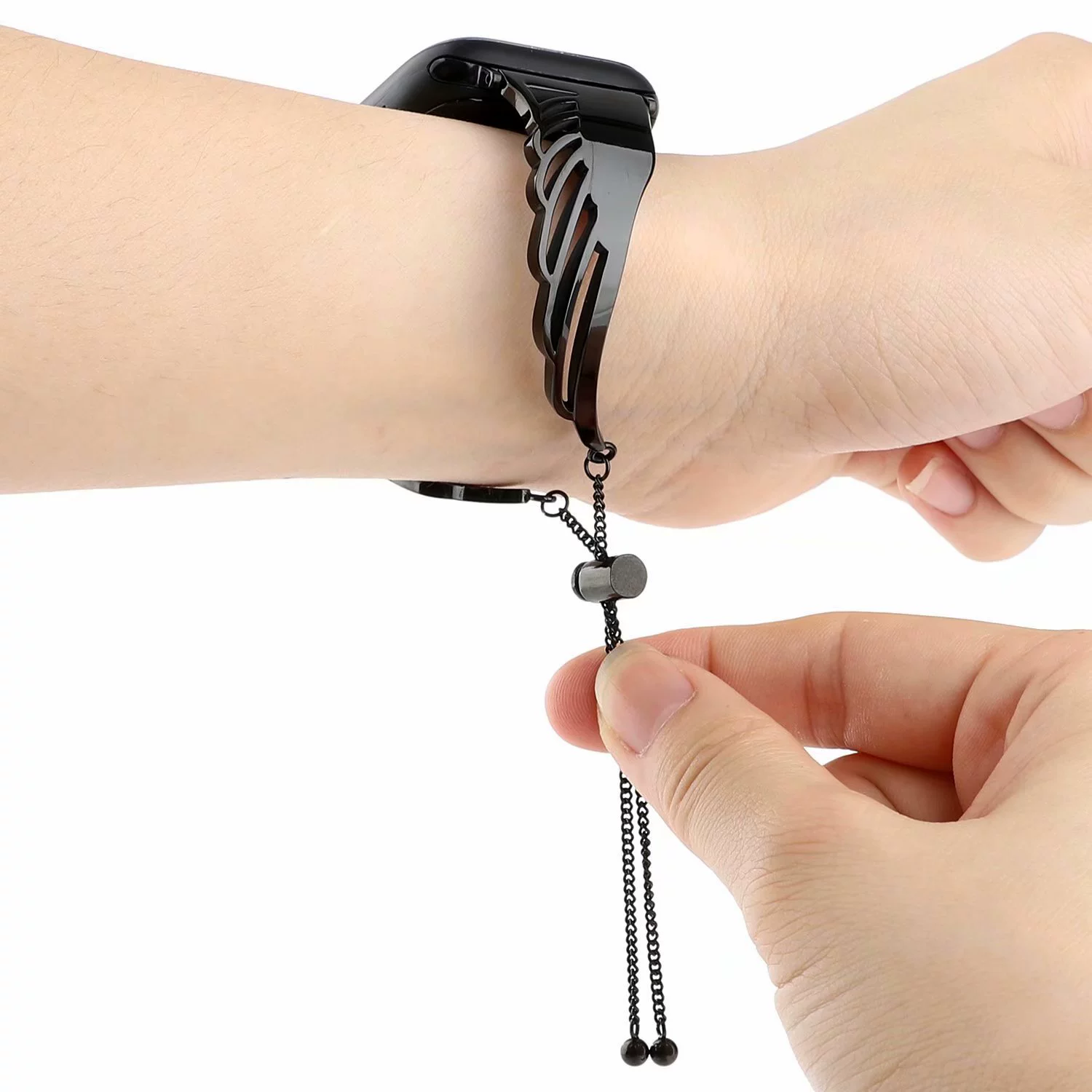Переходящие через границу AppleWatch Apple Wing Wing металл браслет IWATCH нержавеющая сталь пряжка блок