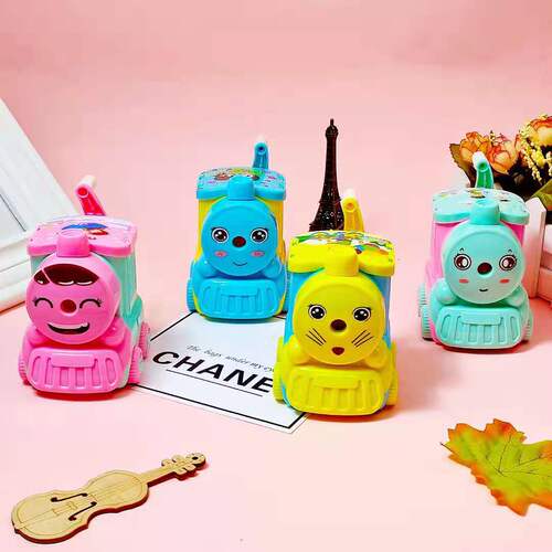 Creative cartoon pencil sharpener locomotive shape sketch pencil sharpener primary school student hand-cranked pencil sharpener pencil sharpener gift