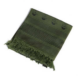 2025新款头巾 阿拉伯外贸头围巾户外方巾跨境专供110方巾骷髅头巾