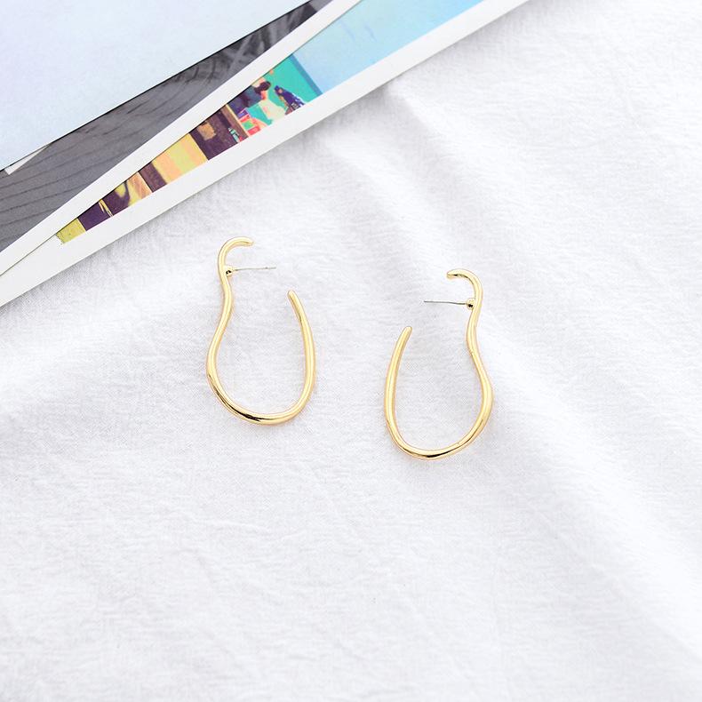 Nouveau Boucles D'oreilles Irrégulière Géométrique Boucles D'oreilles Du Sud Corée Dongdaemun Géométrique À La Mode Boucles D'oreilles En Gros display picture 3