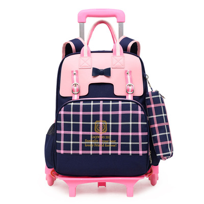 New Korean 1-6 grade Removable pupil Lightening ventilation Children's bags Trolley bags