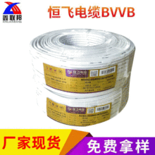 廠家批發BVVB全銅芯白色護套線 2*1.5 2.5 4平方家裝電線平行線