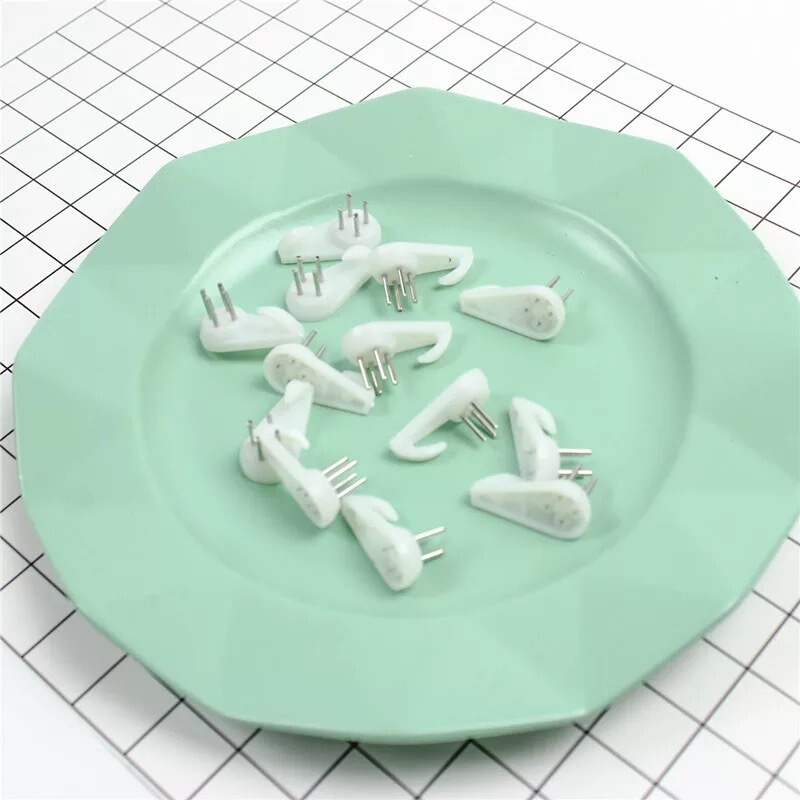 Factory wholesale cross stitch wedding dress invisible no Mark nail oil painting photo frame installation accessories no trace hook wall hanging