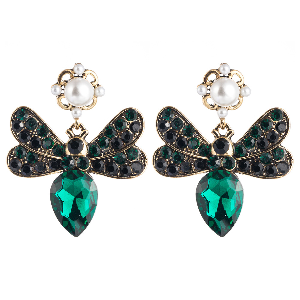 Exclusif Pour Croix-transfrontalier Européen Et Américain Personnalisé Casual Bohème Style Nouveau Papillon Incrusté Couleur Strass Couches Rétro Boucles D'oreilles display picture 22