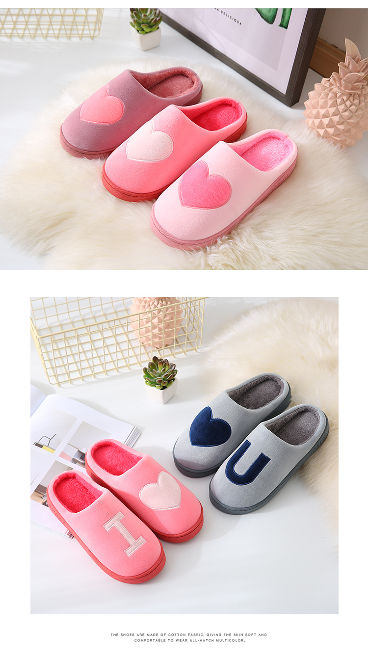 Unisex Fashion Solid Color Round Toe Cotton Slippers display picture 3