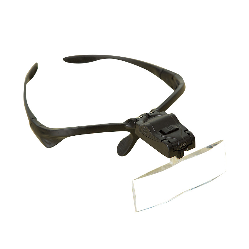 Selling High power glasses Head mounted magnifier high definition LED LIGHT Reading lamp the elderly Child magnifier