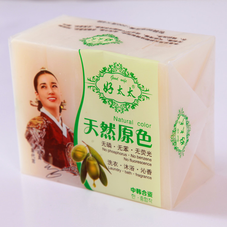 48块12包好太太天然原色皂洗衣透明皂 肥皂批发橄榄油皂整箱批发|ru