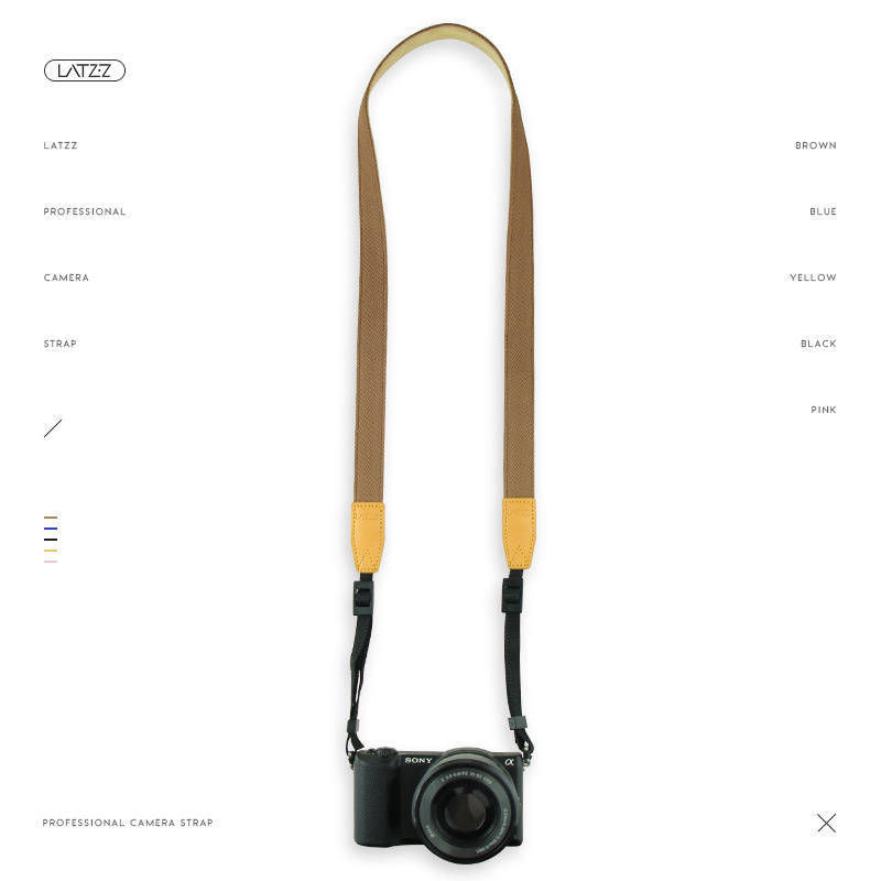 Correa DE LA CÁMARA SLR correa de hombro micro sola cuerda colgante simple retro artístico Polaroid colgante cuello adecuado para Sony