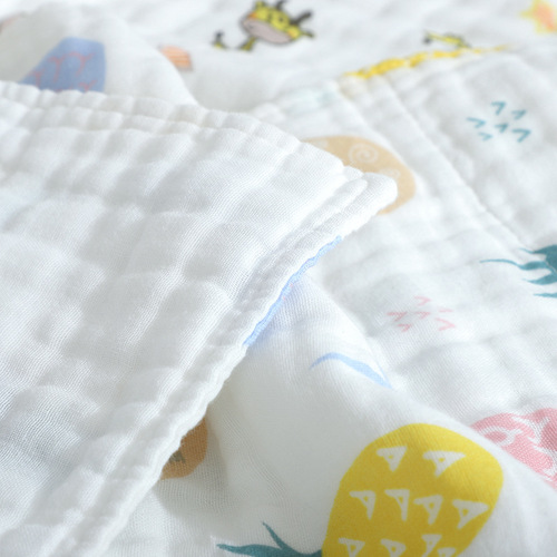 Manufacturer wholesale six-layer towel 35*75 pure cotton gauze big children's towel baby baby adult sports towel daily necessities