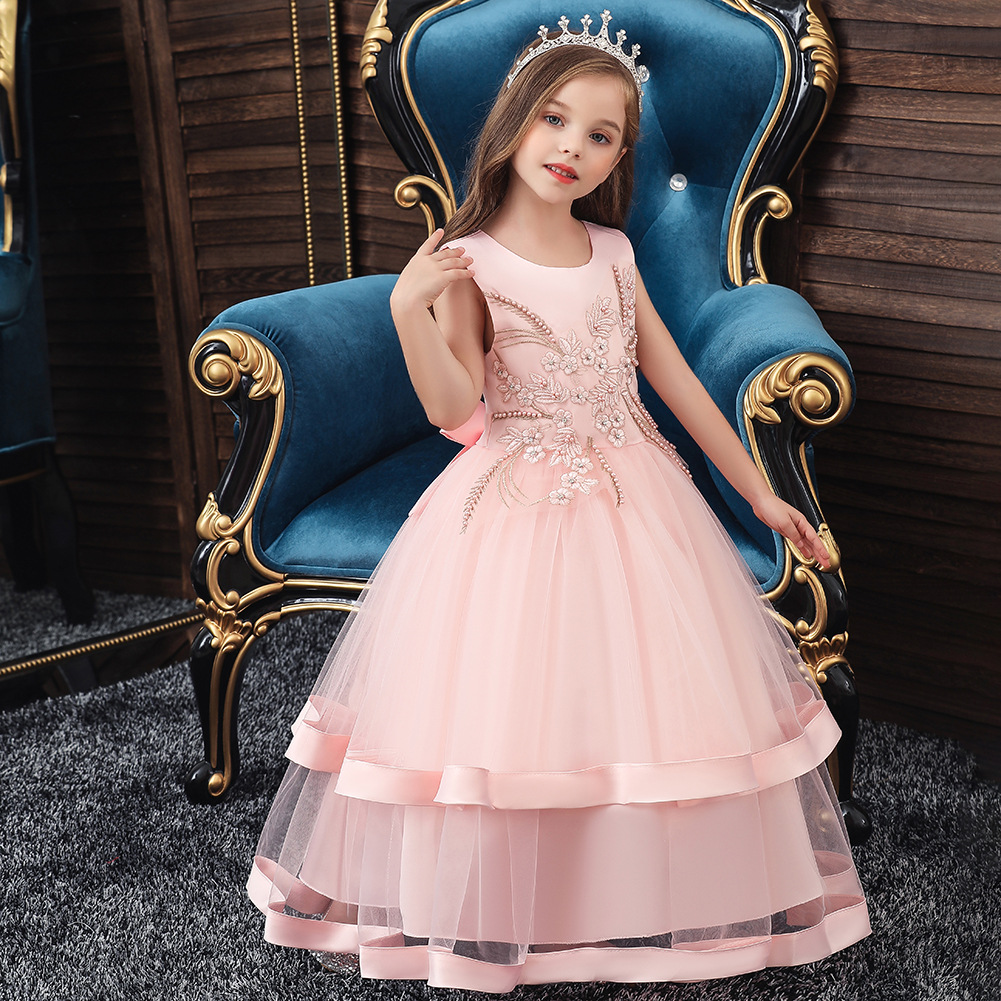 Autumn And Winter New Children's Dress Girls Long Princess Pettiskirt Christmas display picture 1