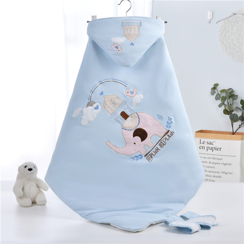 Newborn Baby Embroidered Cotton Cushion Spring and Autumn Newborn Children Autumn and Winter Thickened Cushion Baby Blanket Baby Products