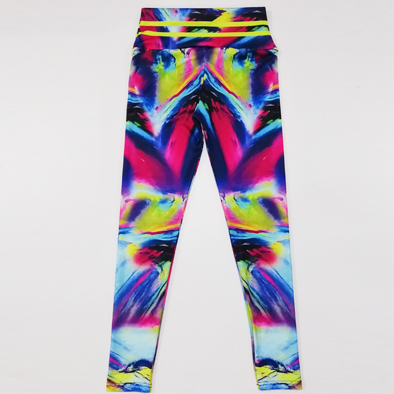 Leggings de fitness impression arc-en-ciel - Ref 3425833 Image 5