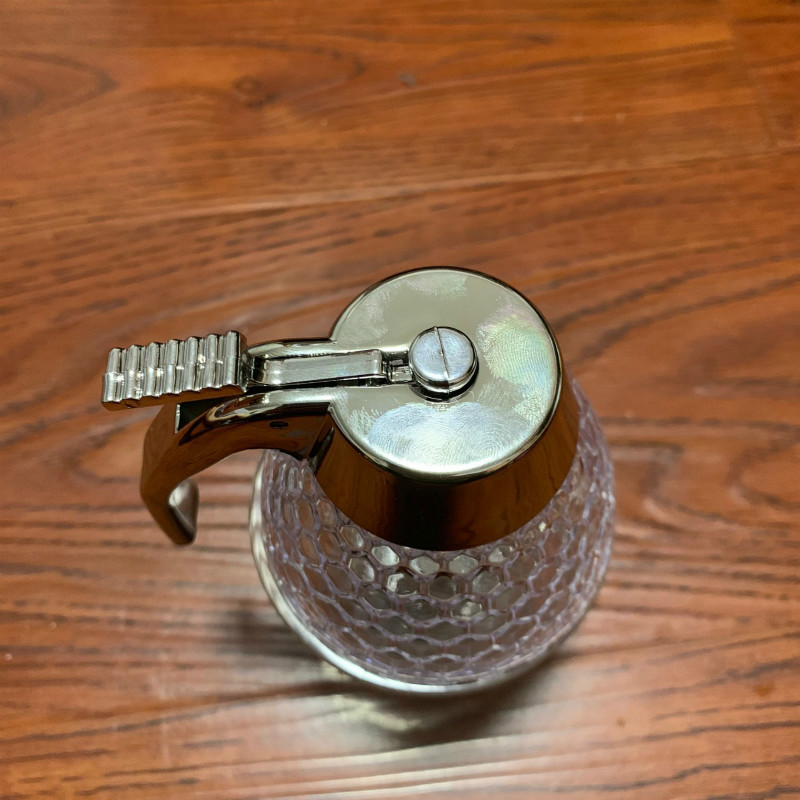 Nuevo dispensador de jugo de jarabe transfronterizo dispensador de jarabe de miel de acrílico tarro de miel