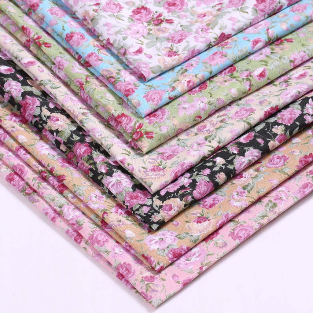 Supply printed polyester cloth printed fabric sequins to open peony polyester fabric