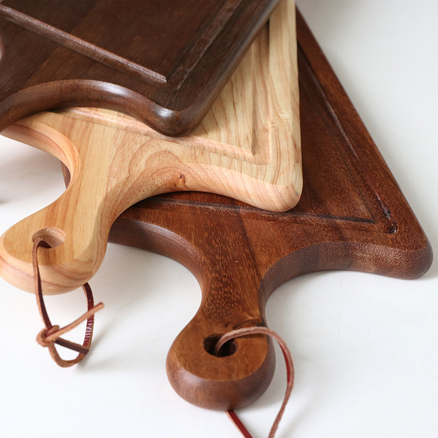 木質(zhì)家用砧板切菜板 日式實(shí)木面包板披薩托盤 餐廳水果板輔食板