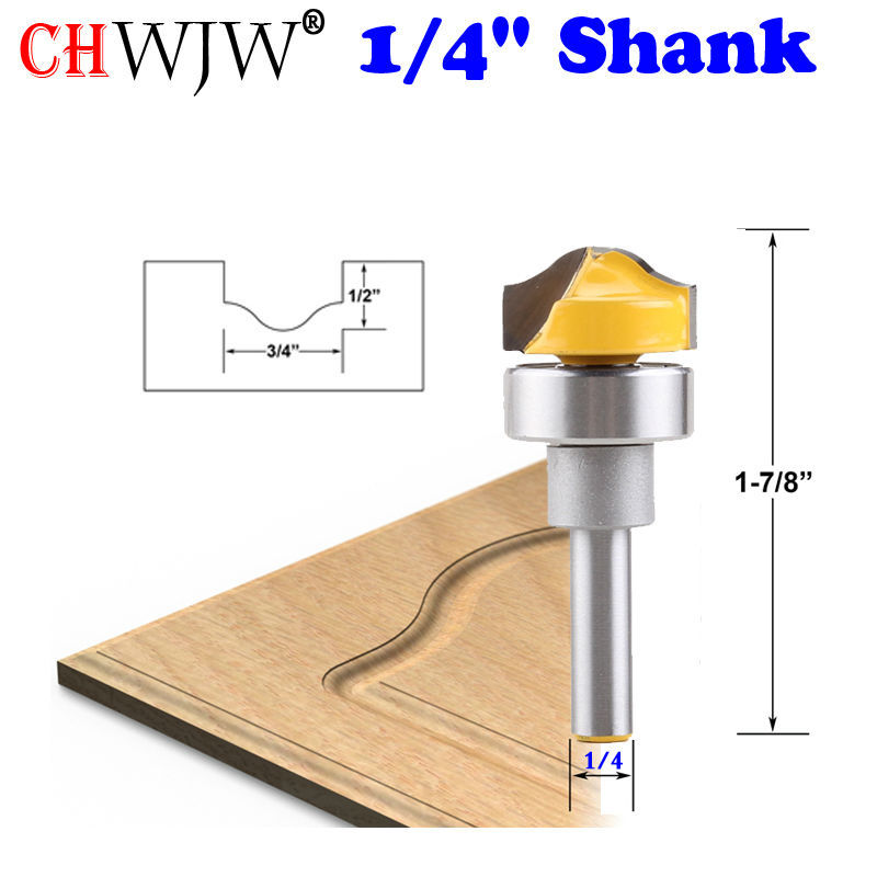 出口雕刻机修边机铣刀仿型清弧刀面板雕刻刀8柄1/4柄1/2柄