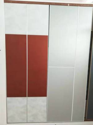 Foshan Manufactor Direct selling Plate wardrobe customized combination wardrobe Sliding door Door