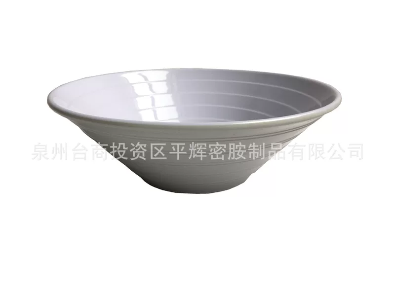 10" резная меламиновая посуда, миска с резьбой белая миска 25,2×8,5 см, большая гостиничная миска