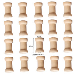 Wooden retro-style empty bobbins, spools, for sewing ribbons, thread crafts 20pcs