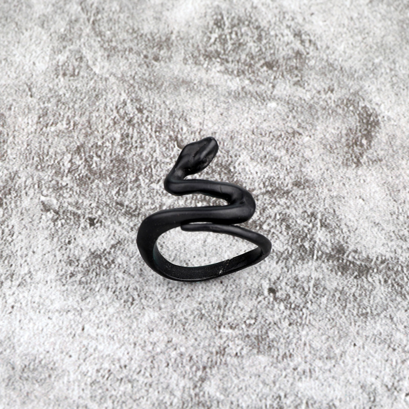 Retro Twisted Snake-shaped Ring display picture 7